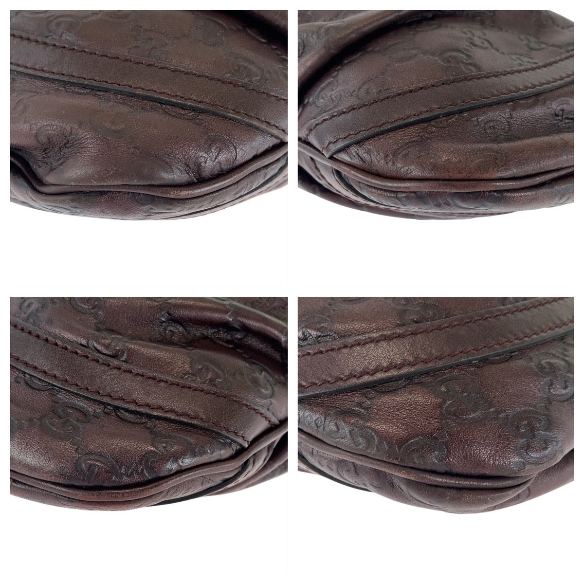 Gucci pochette Abby Guccissima Leather Brown Shoulder Bag
