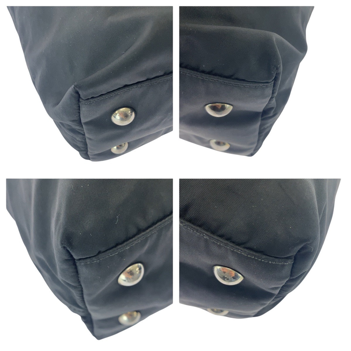 Tote Bag Silvermetal Tote Bag Shoulder Bag Nylon Black Logo Mens
