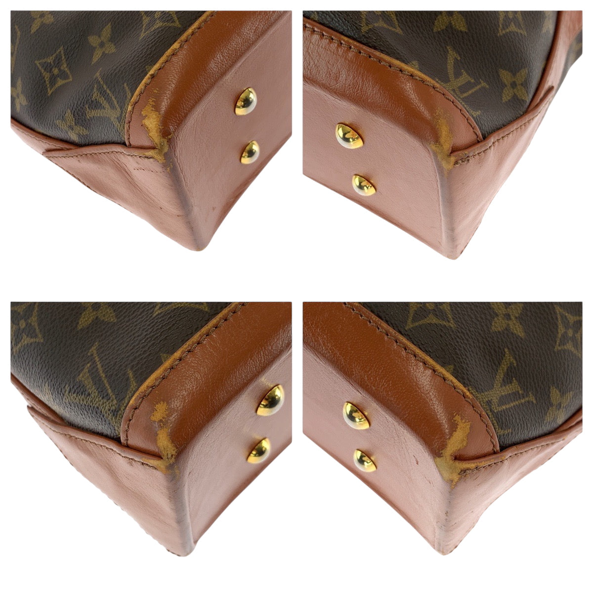 Louis Vuitton M42425 PVC end PM Monogram Brown Gold Shoulder Bag 3