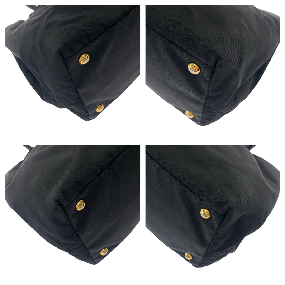 Tote Bag Goldmetal Tote Bag Handbag Test Nylon Black