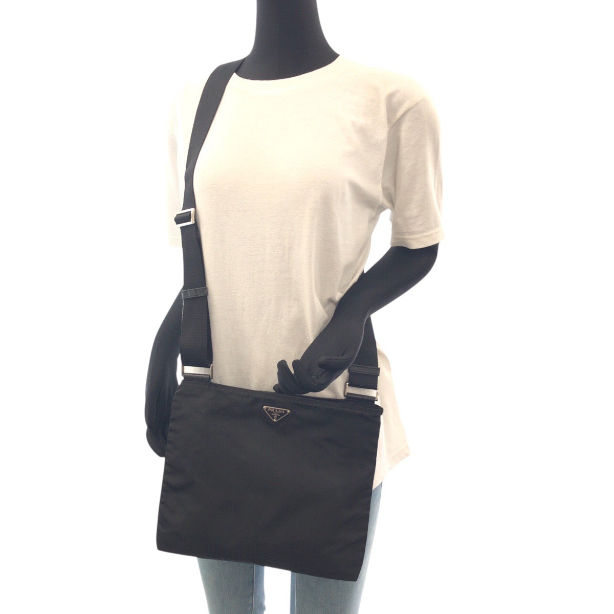 Shoulder Bag Crossbody Shoulder Bag Unisex Test Nylon Black Crossbody Bag
