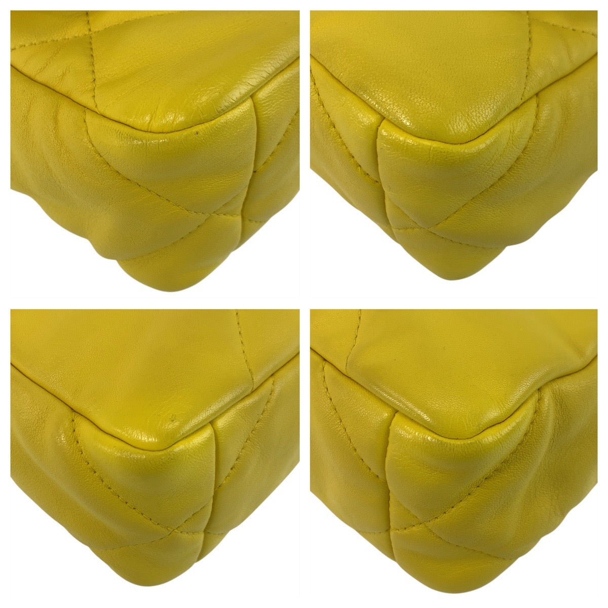 Chanel lambskin Yellow Mark Turnlock Gold Shoulder Bag