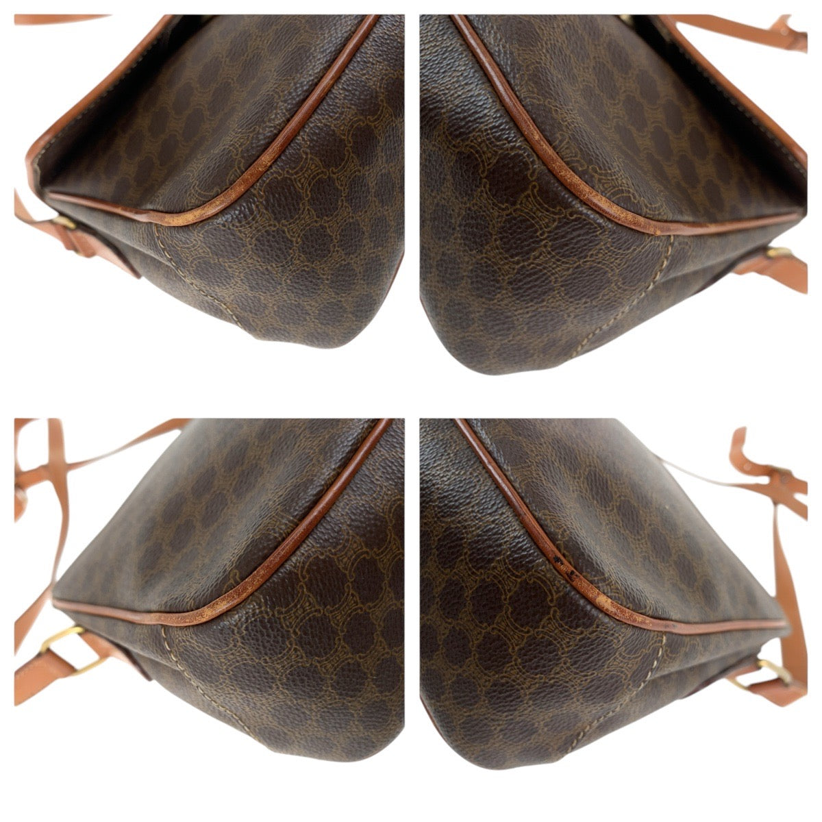 Shoulder Bag Pvc, Metal Shoulder Bag Pochette Leather Brown Logo Women