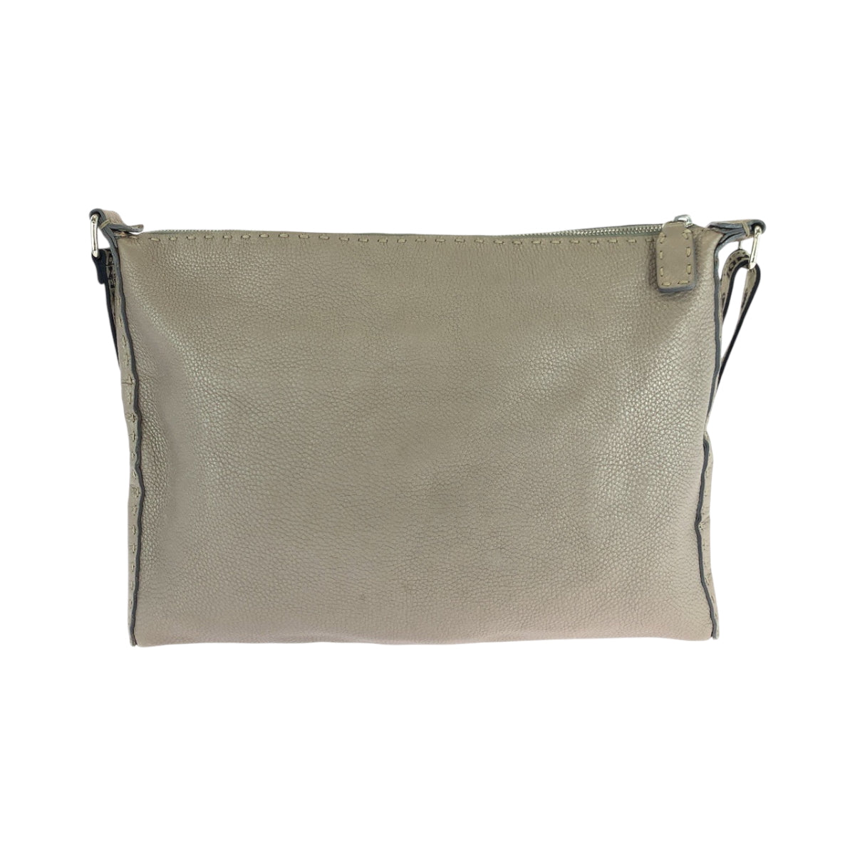 Fendi Shoulder Bag 8Bt093 Silvermetal Shoulder Bag Crossbody Celeria Leather Beige