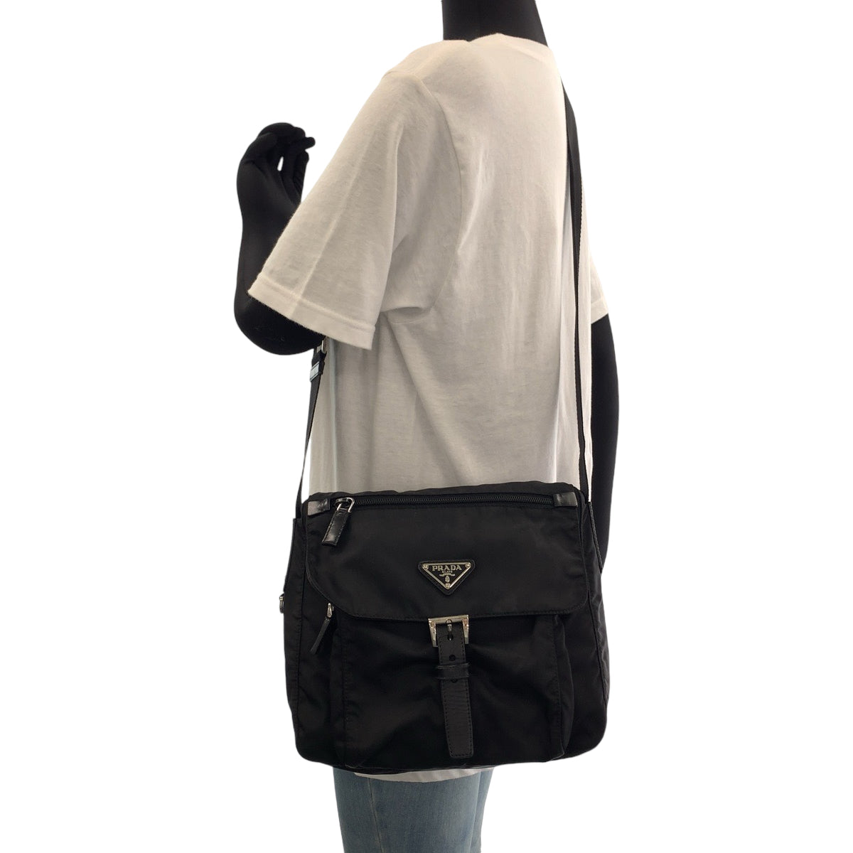 Shoulder Bag Silvermetal Shoulder Bag Pochette Test Nylon Black