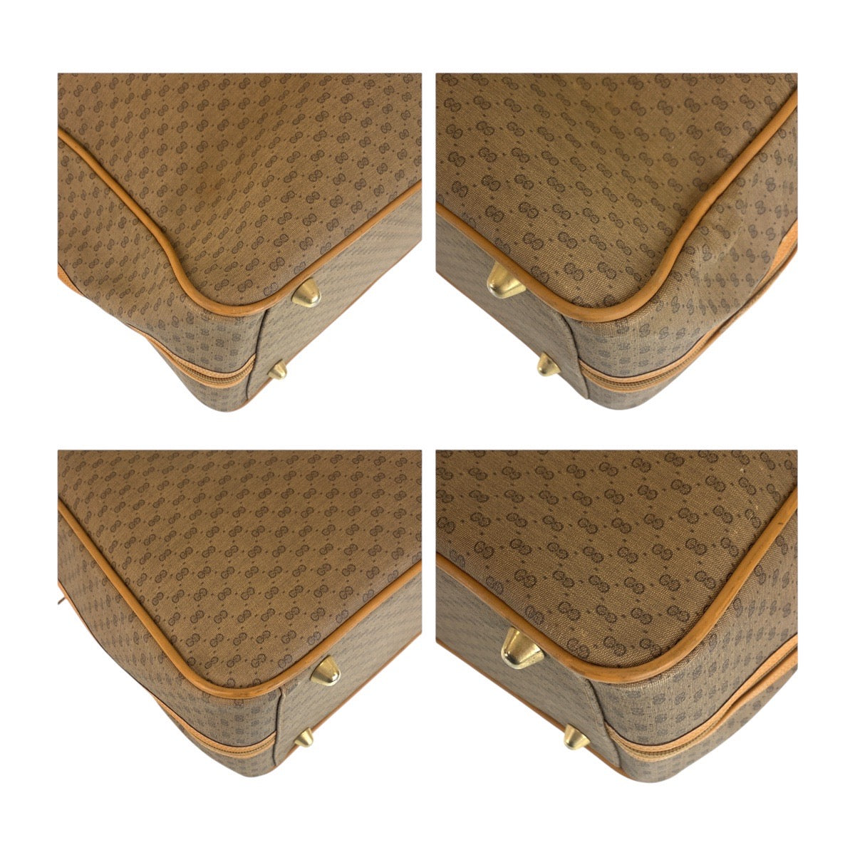 Gucci Micro Boston Bag Canvas Travel Bag