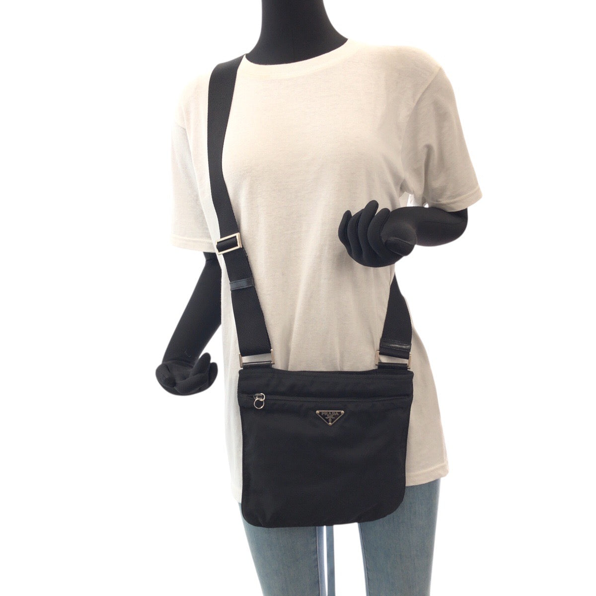 Shoulder Bag Silvermetal Crossbody Shoulder Bag Unisex Nylon Black Crossbody Bag Women Unisex