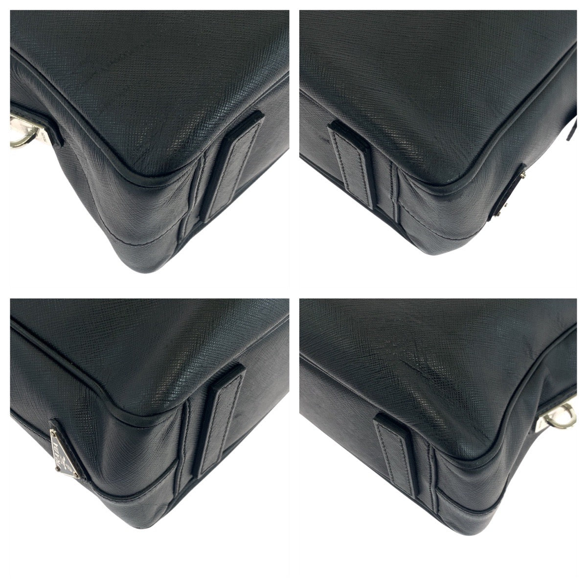 Business Bag Business Bag Briefcase Safiano Triangle Leather Black Travel Bag