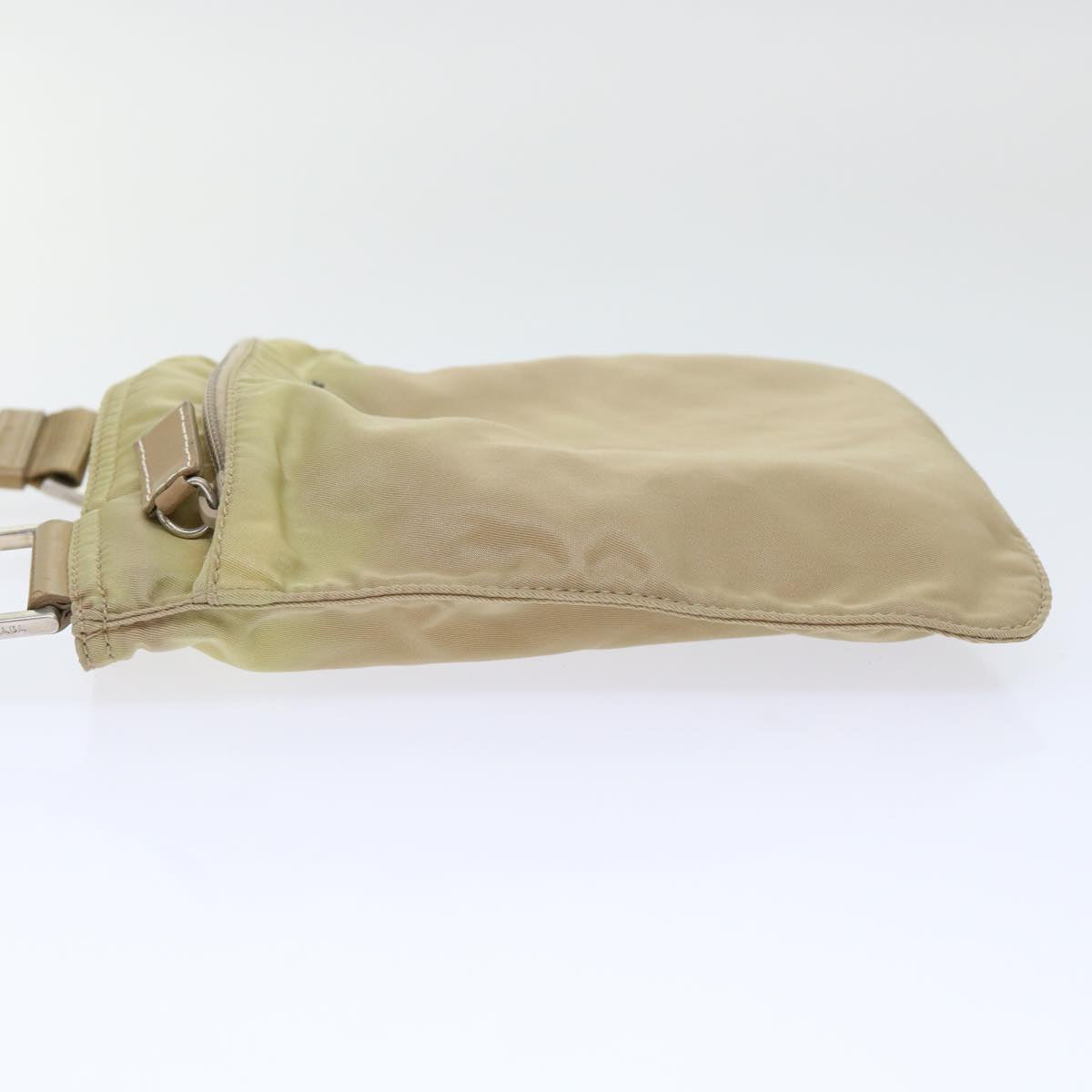Prada Shoulder Bag Auth Nylon Beige Beige Auth 50397