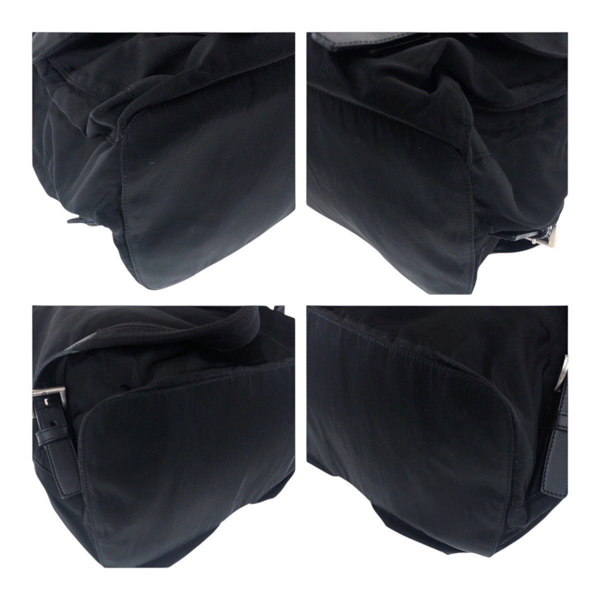 Backpack Metal Test Triangle With Logo Handbag Nylon Black