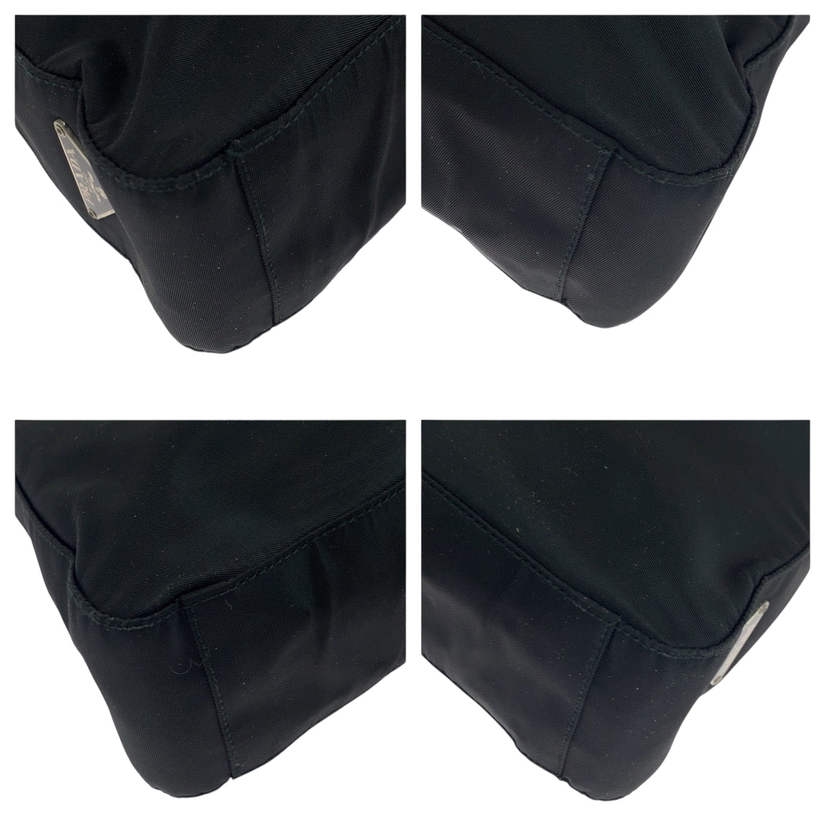 Shoulder Bag , Plastic Metal Shoulder Bag Nylon Black