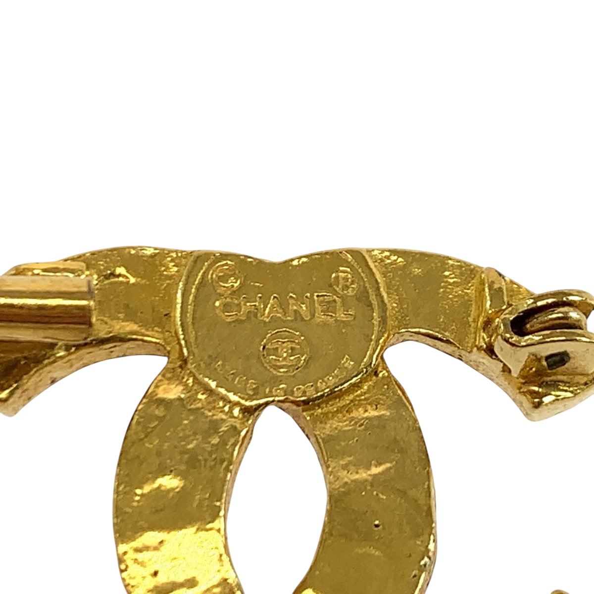 Chanel Brooch plating Brooch COCO Mark rhinestone Gold Handbag