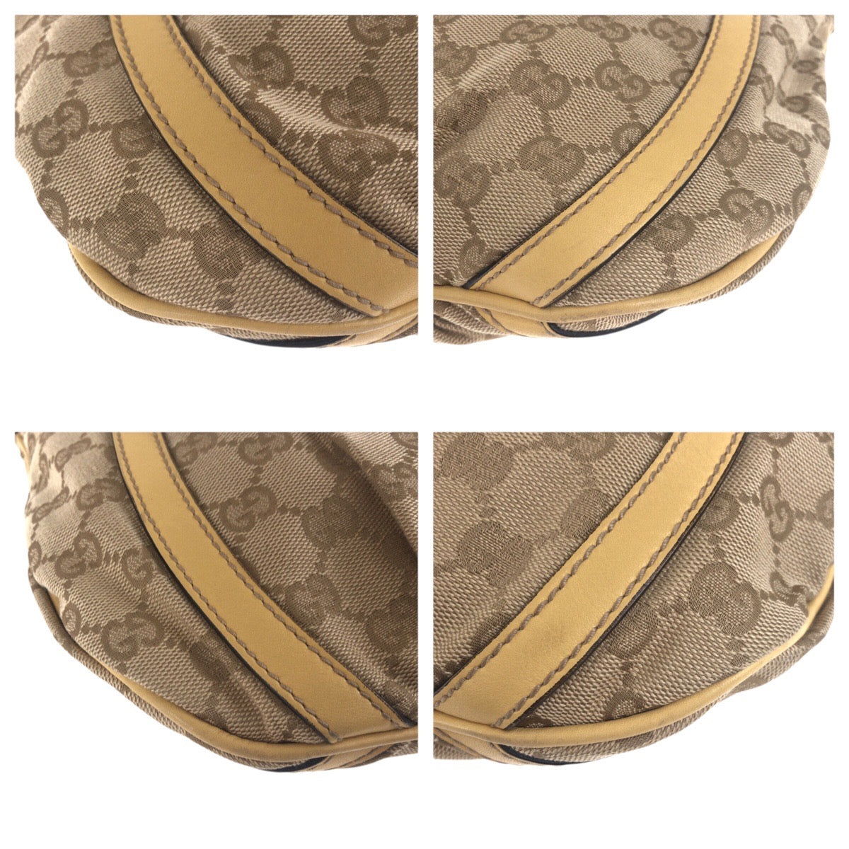 Gucci Shoulder Bag Leather Canvas Bag 17