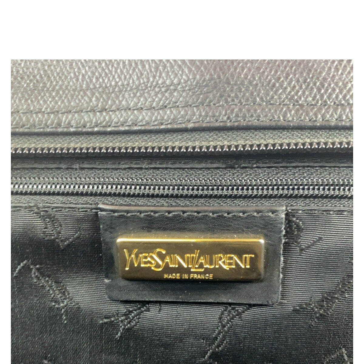 YSL Saint Laurent Yves 2Way Bag Leather Travel Bag