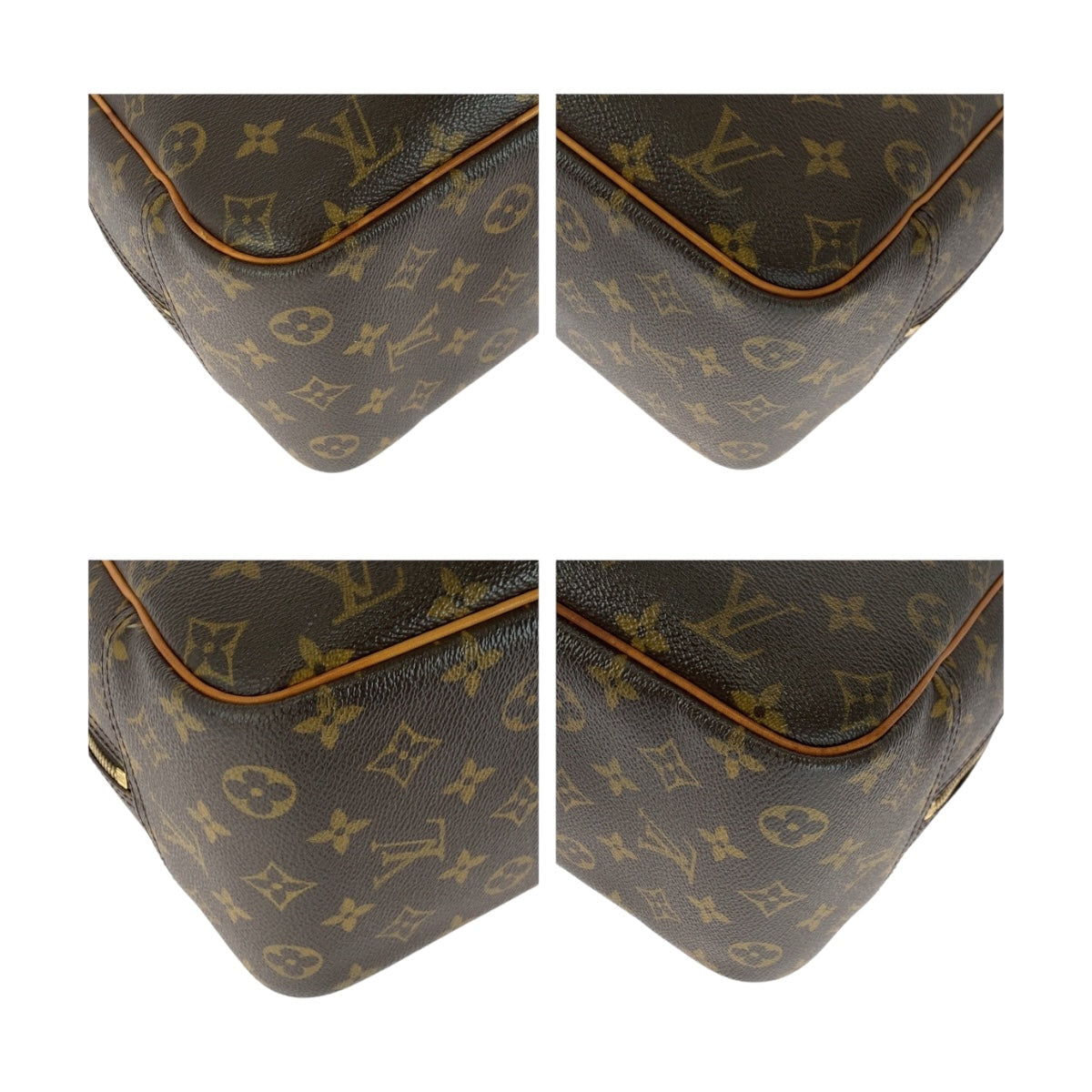 Louis Vuitton M47270 PVC Monogram Brown Gold Handbag