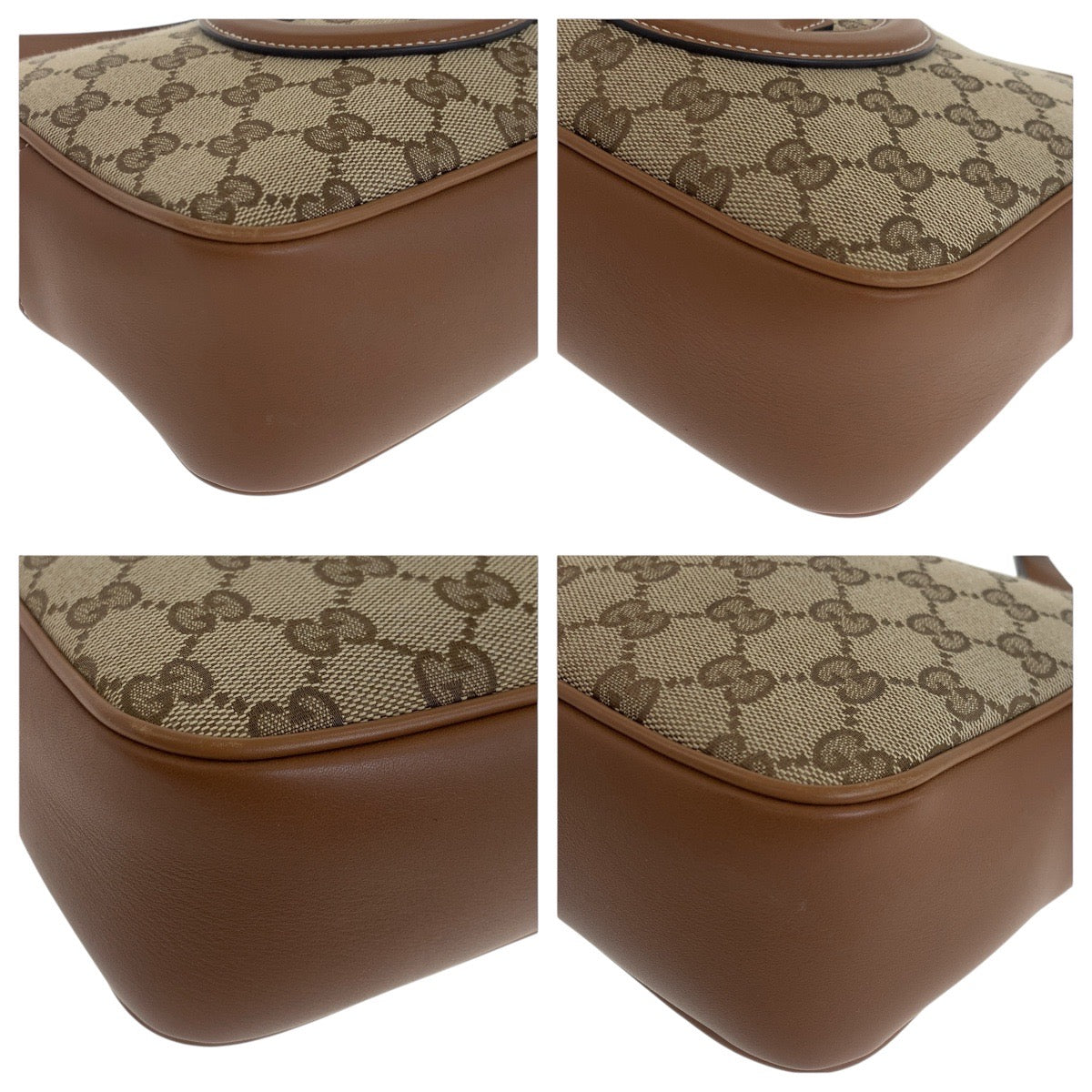 Gucci GG Metal Blondy Canvas Brown Beige Gold Shoulder Bag
