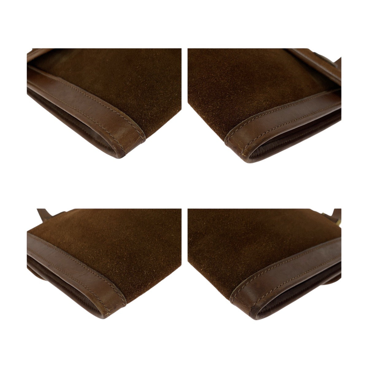 Gucci Metal Old Suede Brown Gold Shoulder Bag