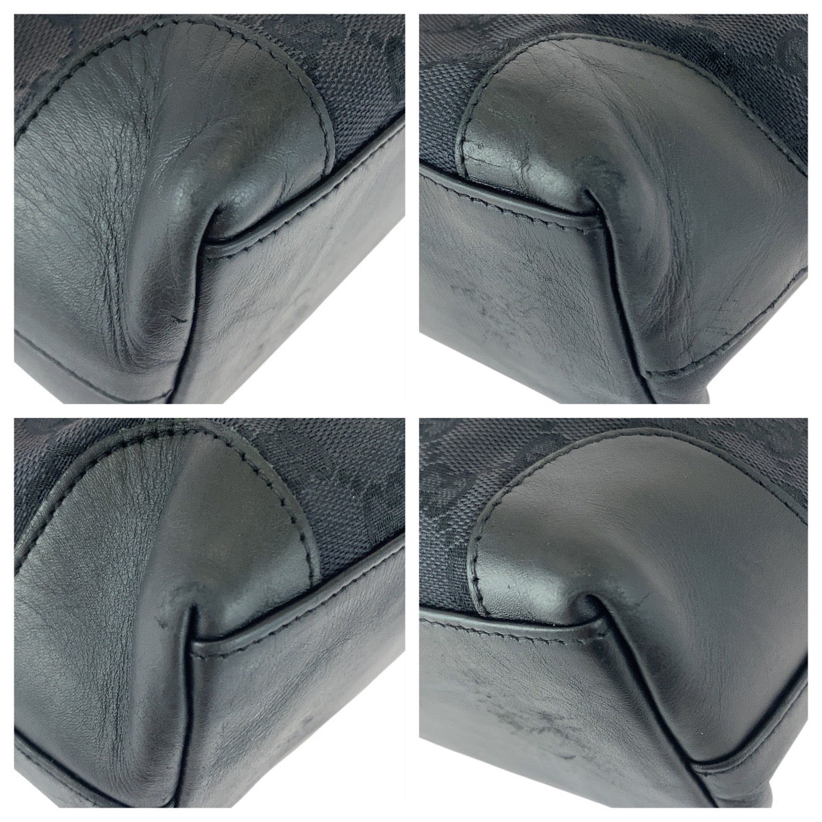 Gucci 002 GG Canvas Black Tote Bag 2