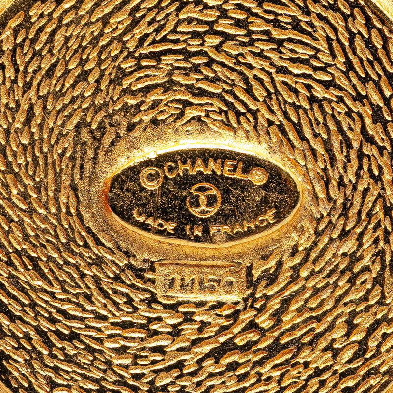 Chanel Gold Plated Cambon Round Brooch Bag