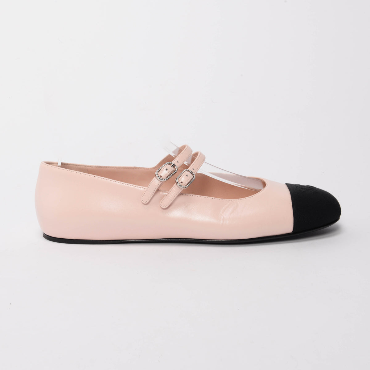 Chanel Pink Pearlescent Lambskin Mary Jane Flats 41 Bag