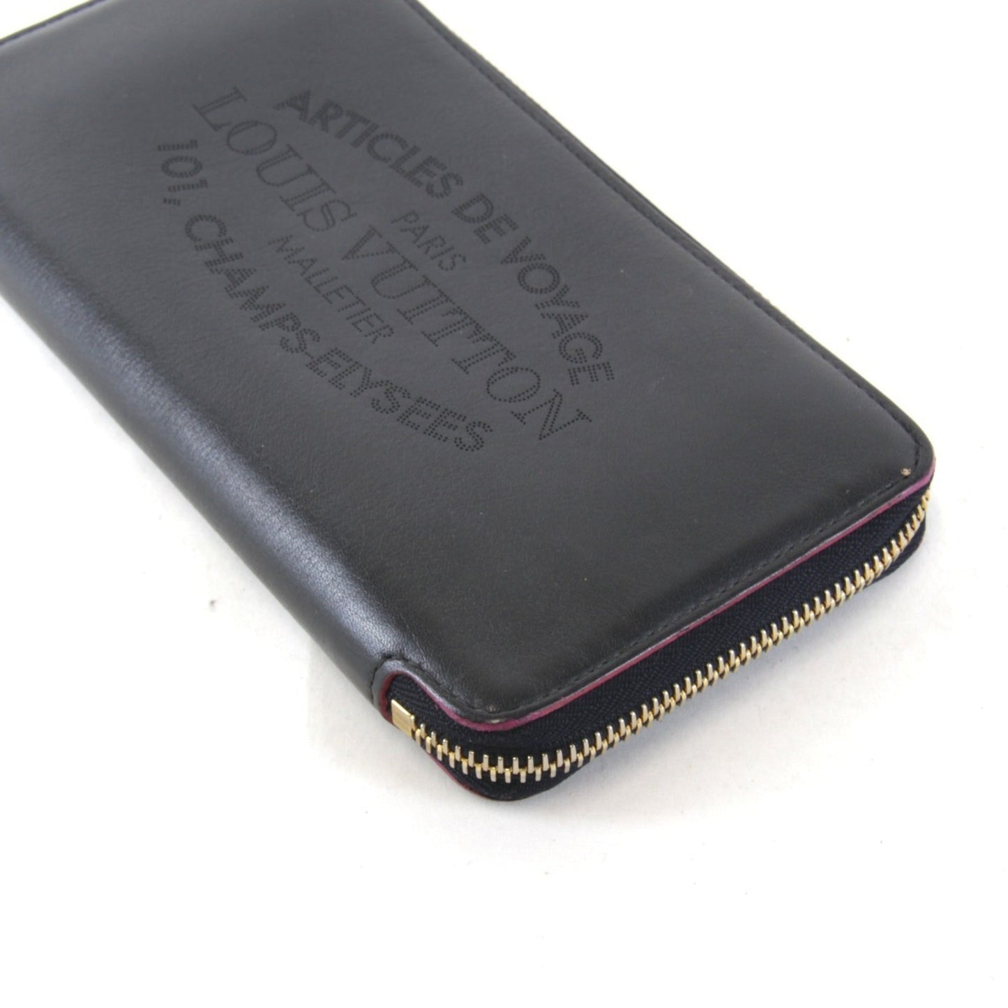 Louis Vuitton Leather Long Wallet (Bi-Fold)