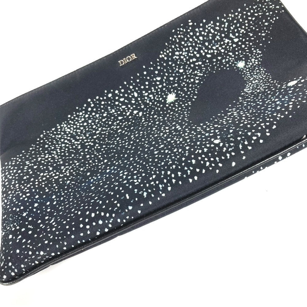 Dior Clutch Bag Doig Doig Mens Nylon Black