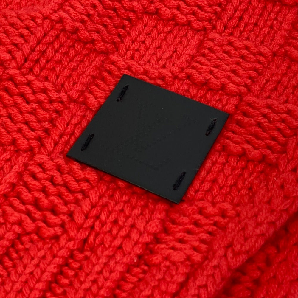 Louis Vuitton Scarf cashmere Damier Escharp Helsinki Red