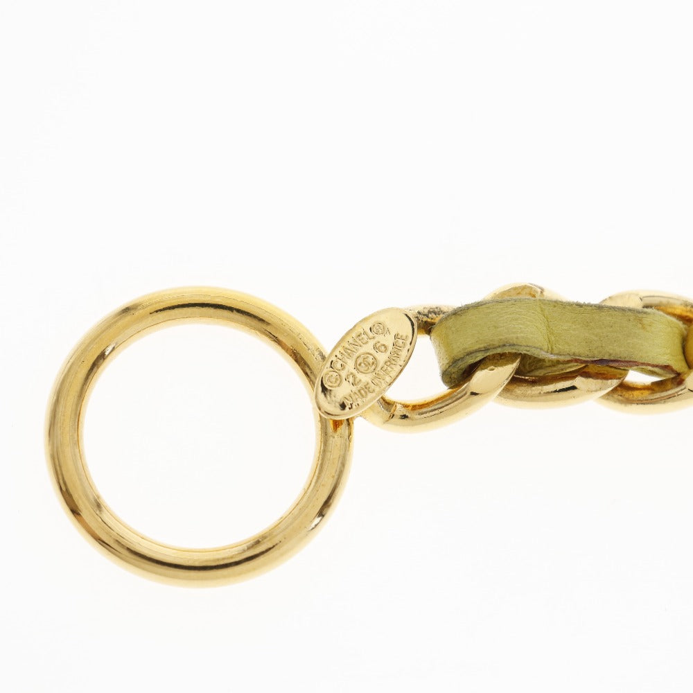 CHANEL bracelet Plated Gold , Leather Gold / yellow Women