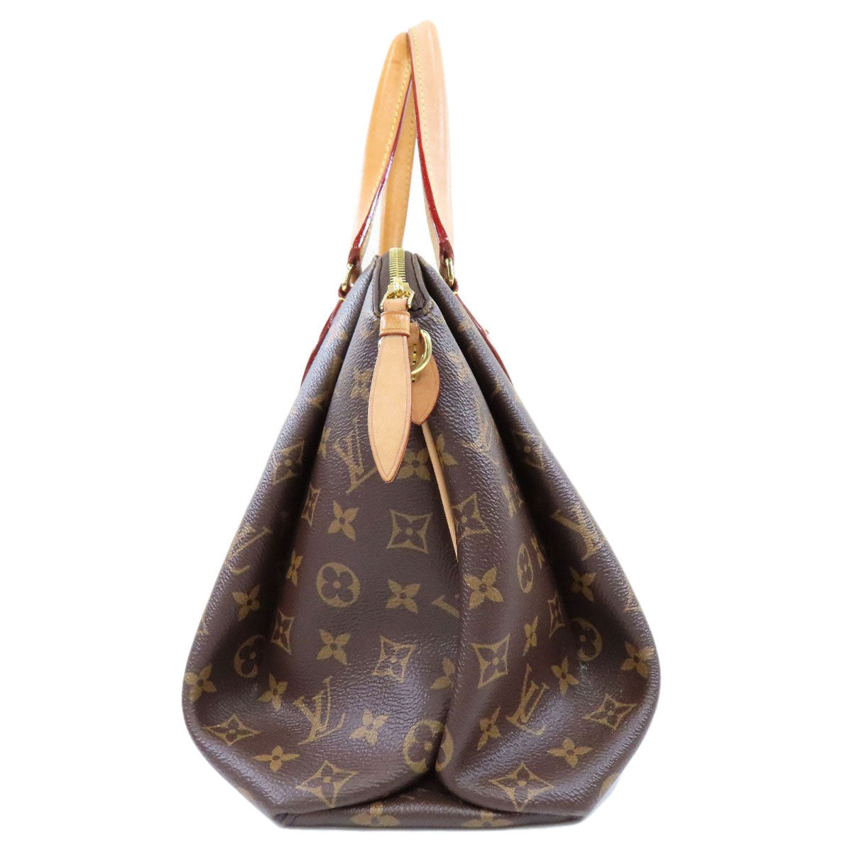 Louis Vuitton M44546 Rivory MM Monog Lamb Monogram Canvas Brown Handbag