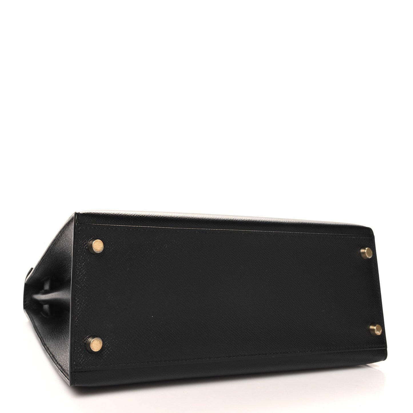 Hermes Epsom Kelly Sellier Handbag Black Travel Bag
