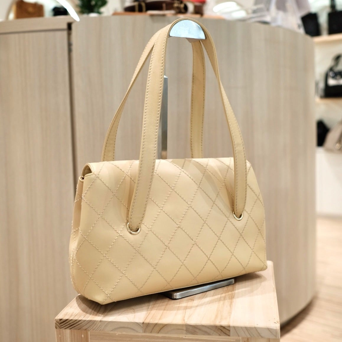 Chanel flap tote bag