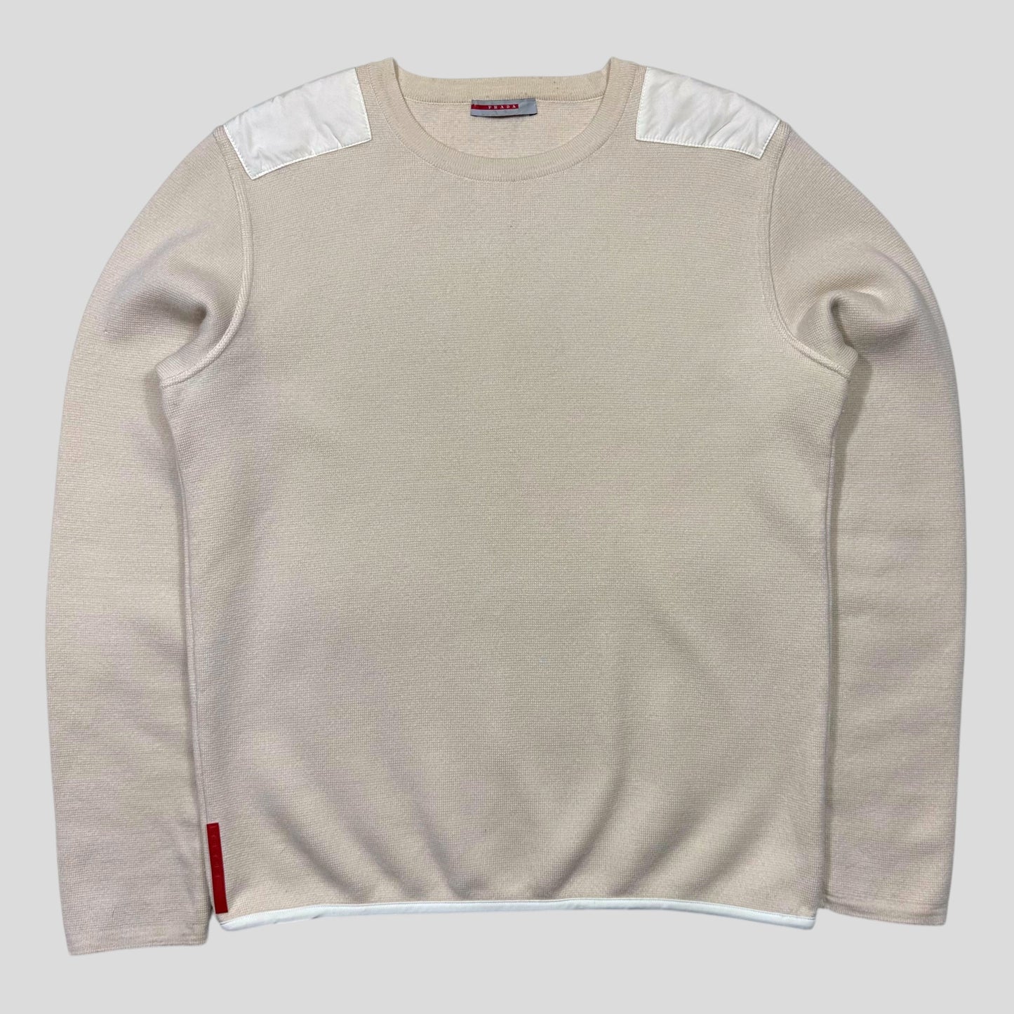 Prada Handbag Sport 00’s Panelled Technical Knitted Crewneck - Nylon