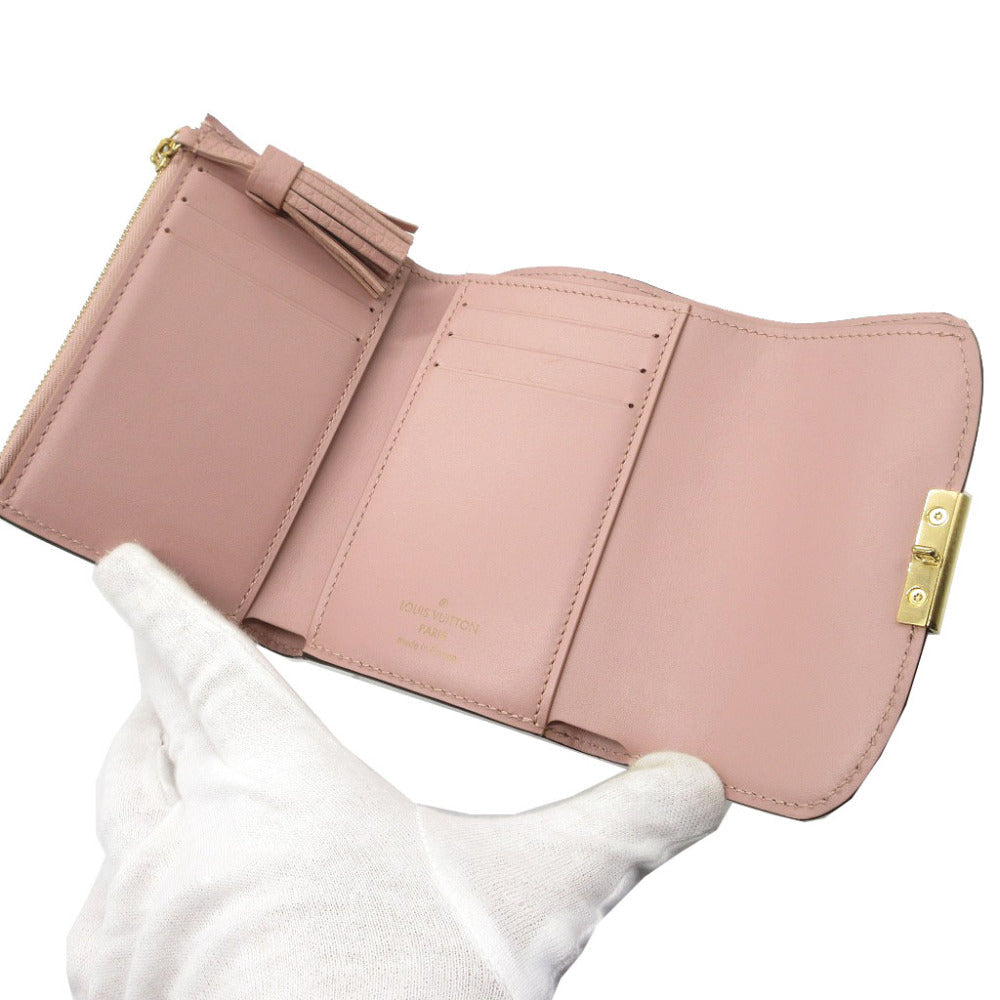 Louis Vuitton Tri-fold N60208 Damier Magnolia Compact Leather Canvas Wallet Case