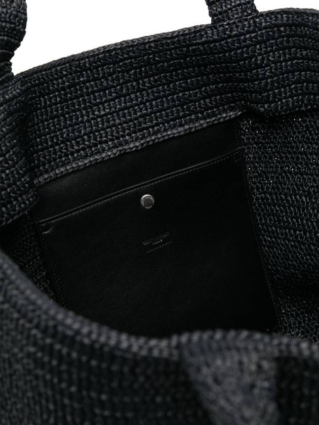 YSL Saint Laurent Luxury Trending Tote Bag Raffia Black