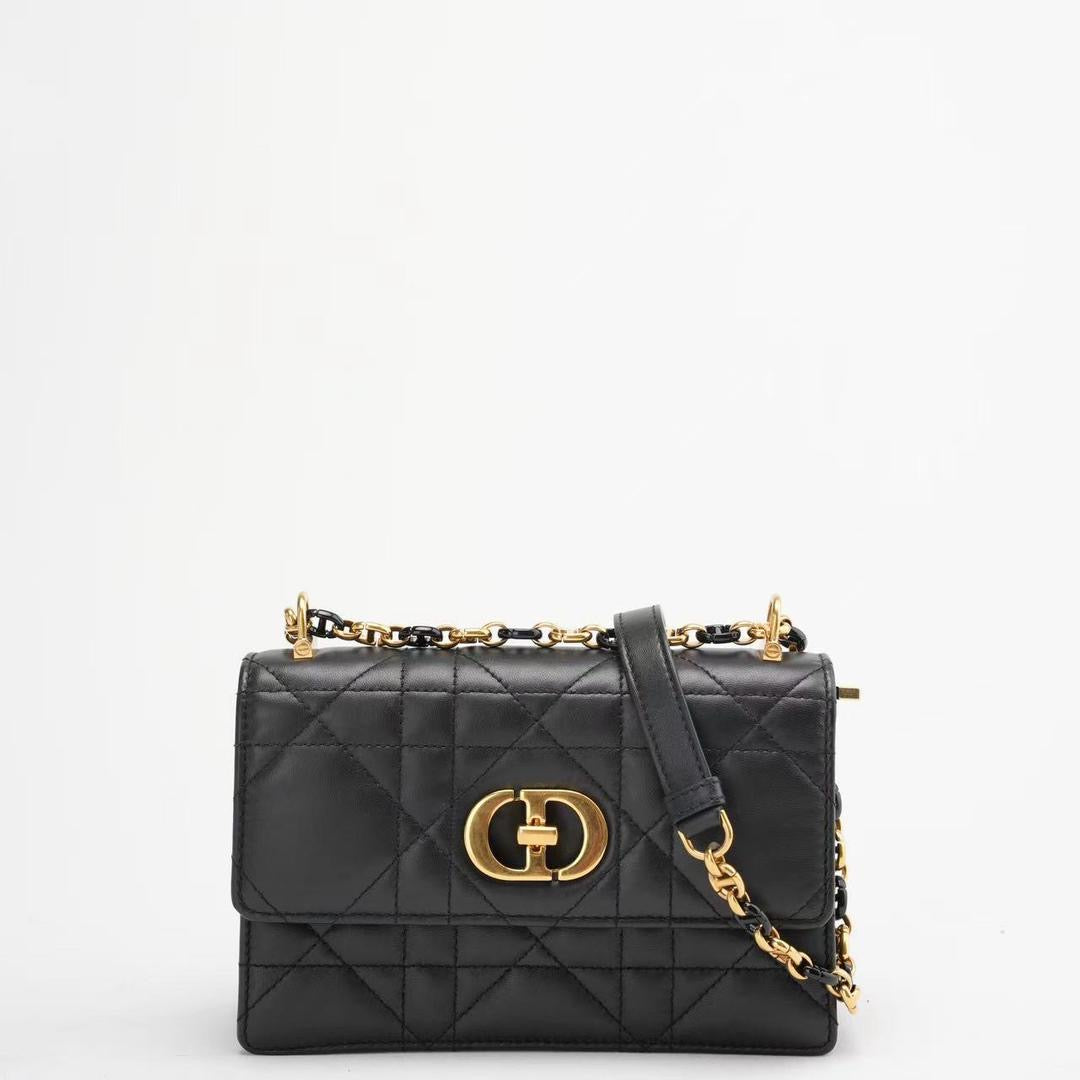 Dior Bag Christian Miss Caro Bag Lambskin Black Mini Mini Bag