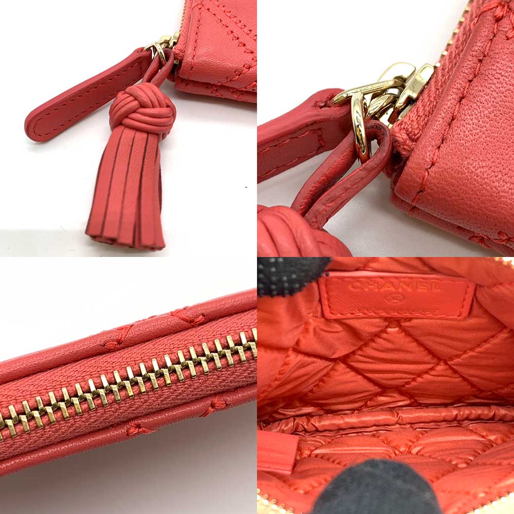 Chanel Lambskin Mini Pouch Pink
