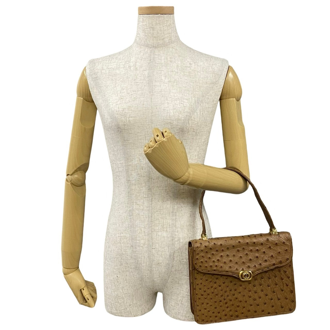 Gucci Old Ostrich Handbag Travel Bag