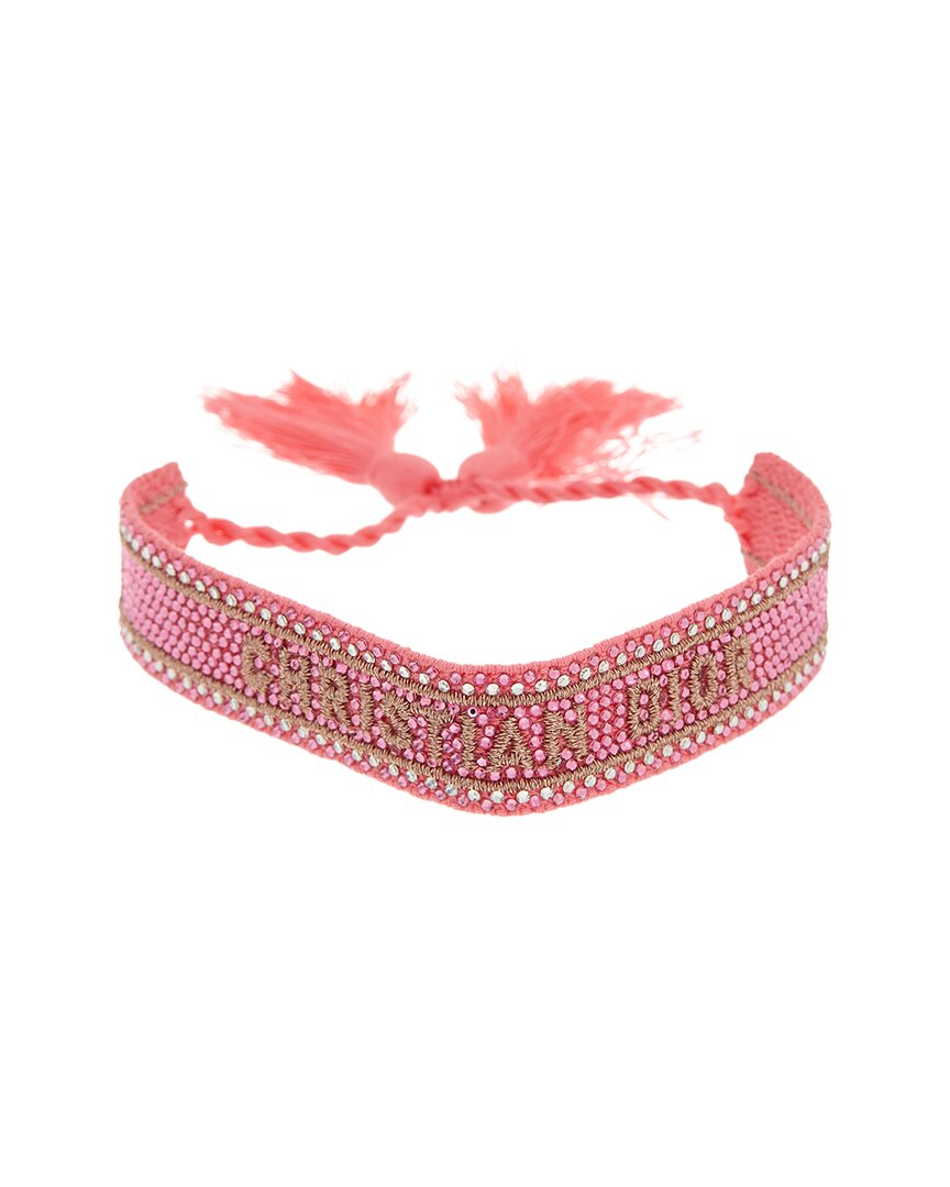 Dior Jewelry Signature Cotton Bracelet Logo