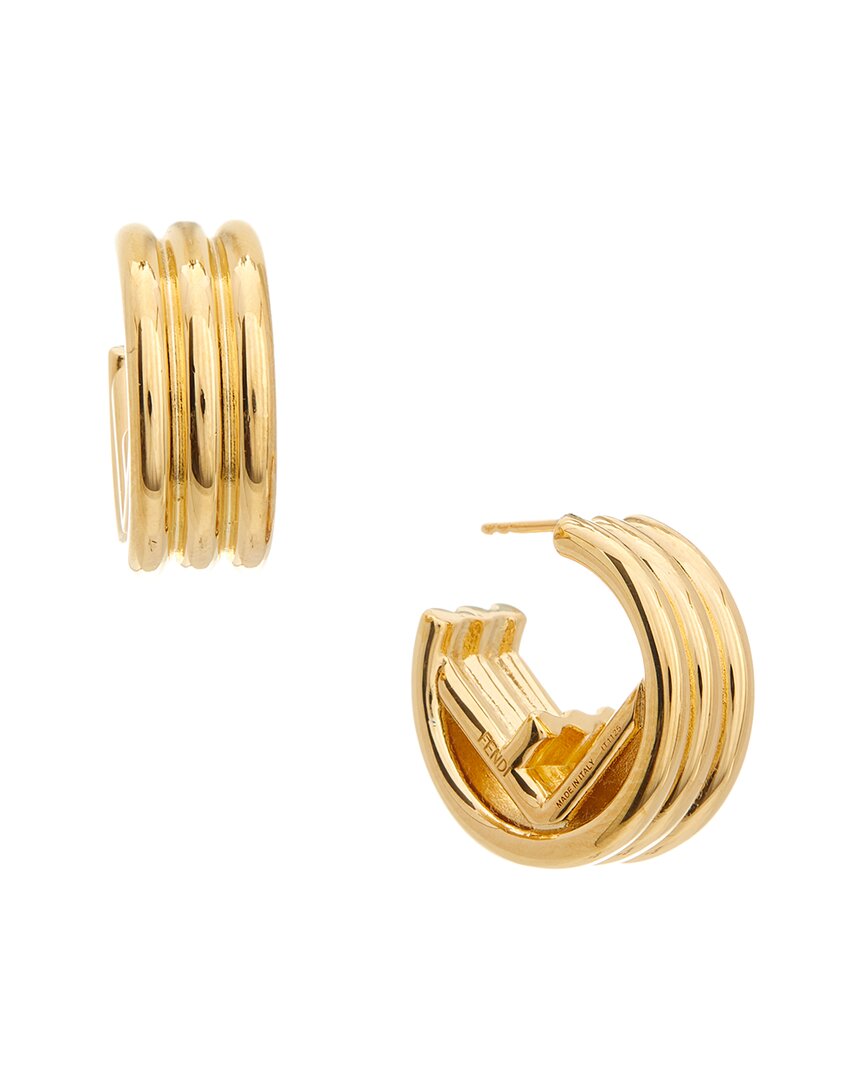 Fendi Jewelry F In Earrings 2 Yellow