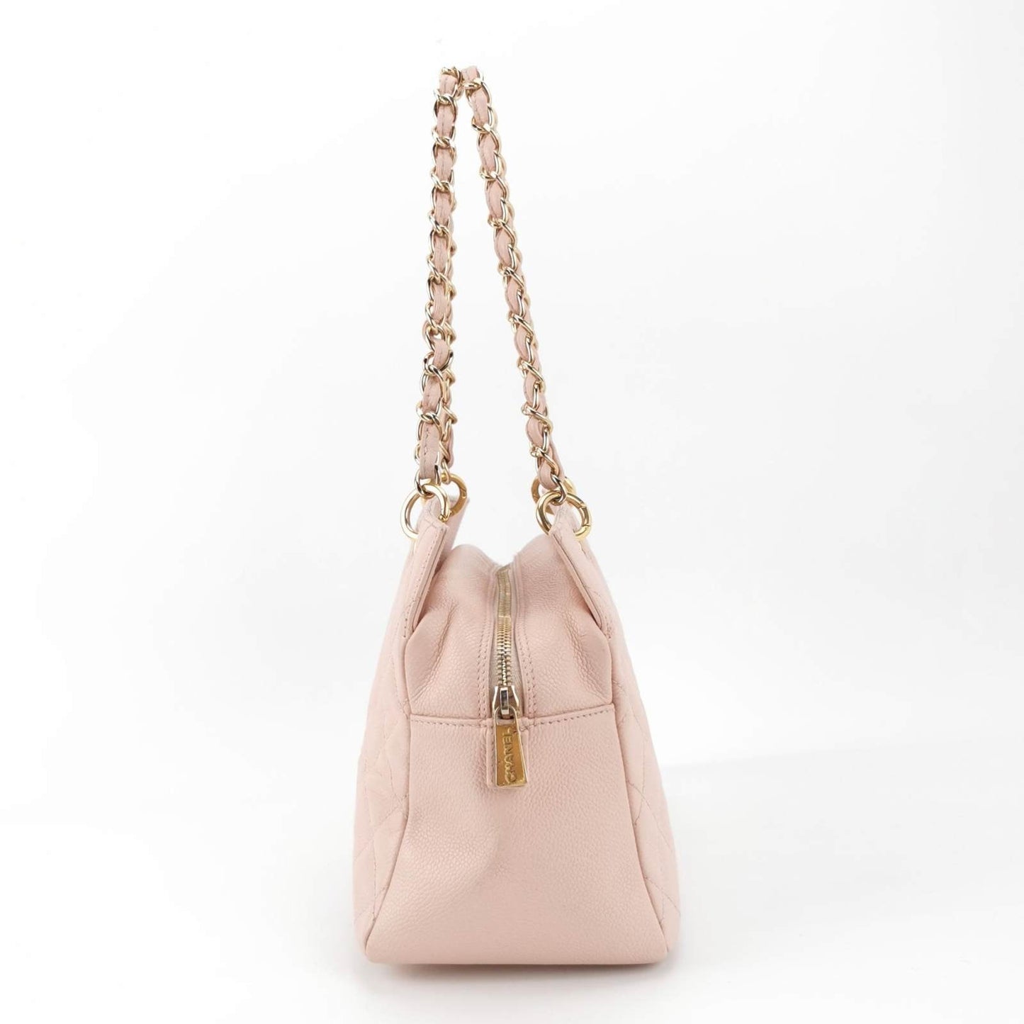 Chanel PST Petite Shopping Pale Caviar Pink Leather Tote Bag