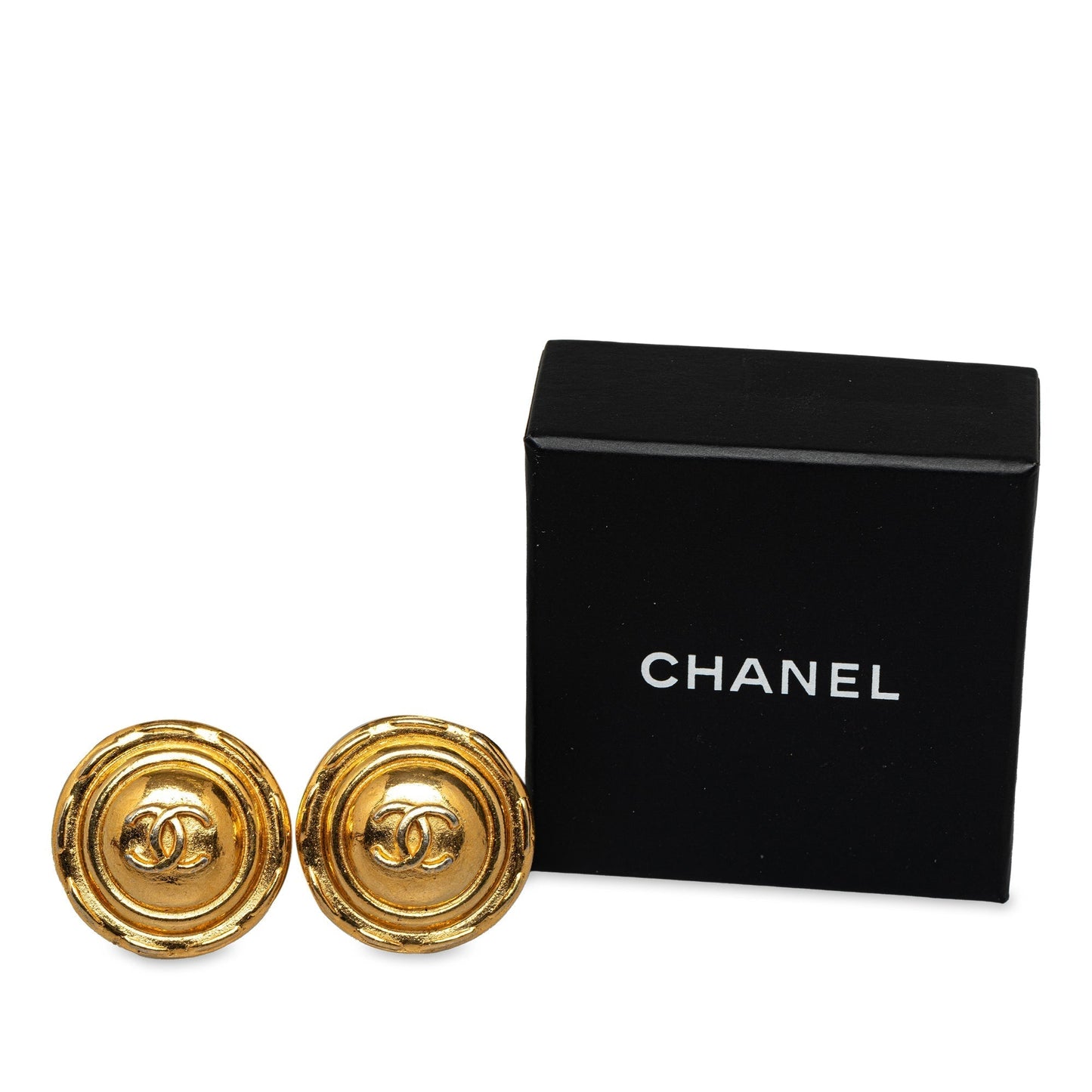 CHANEL CC Clip On Earrings Costume Earrings