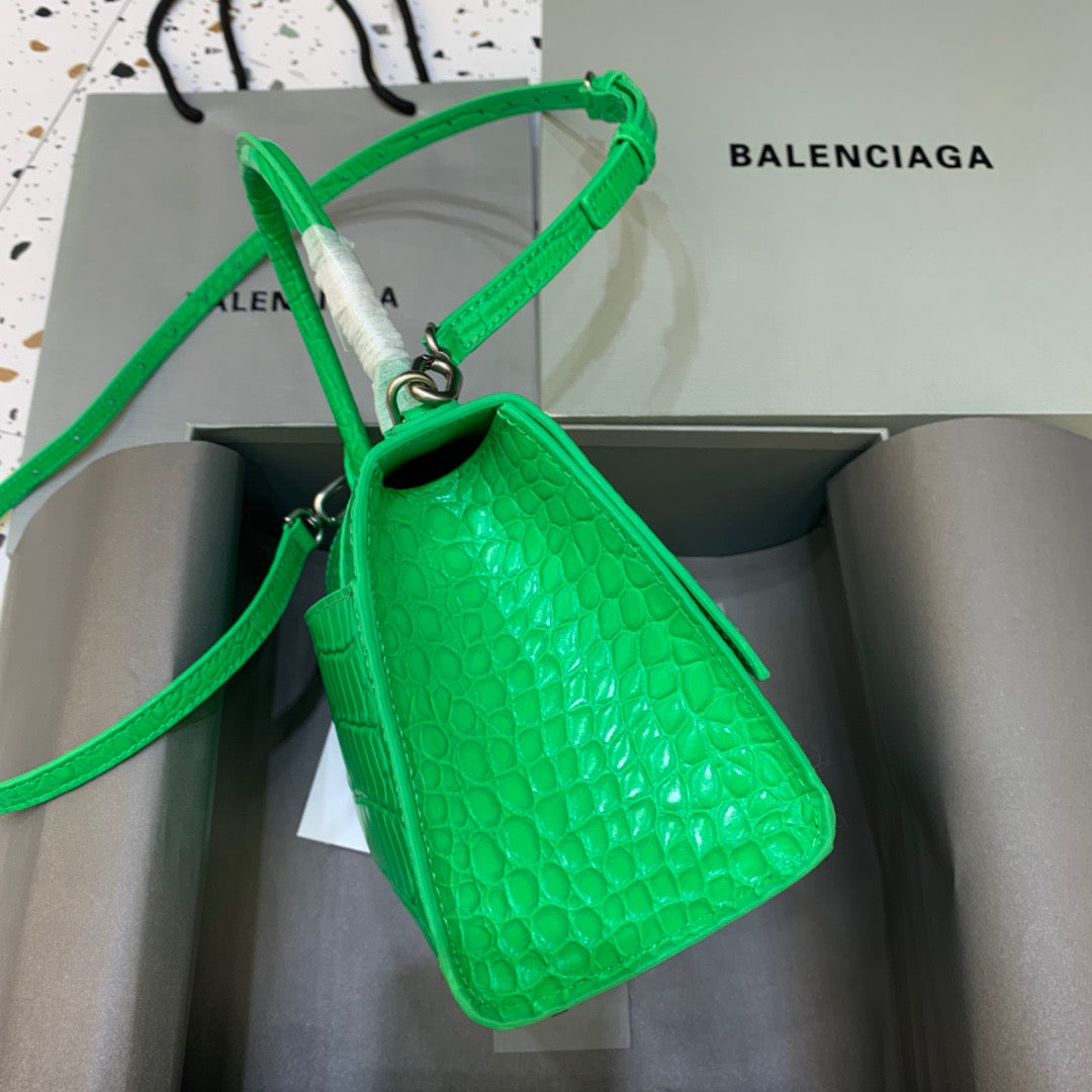 Top Quality Hourglass Handbag In Bright For Green Small Travel Bag