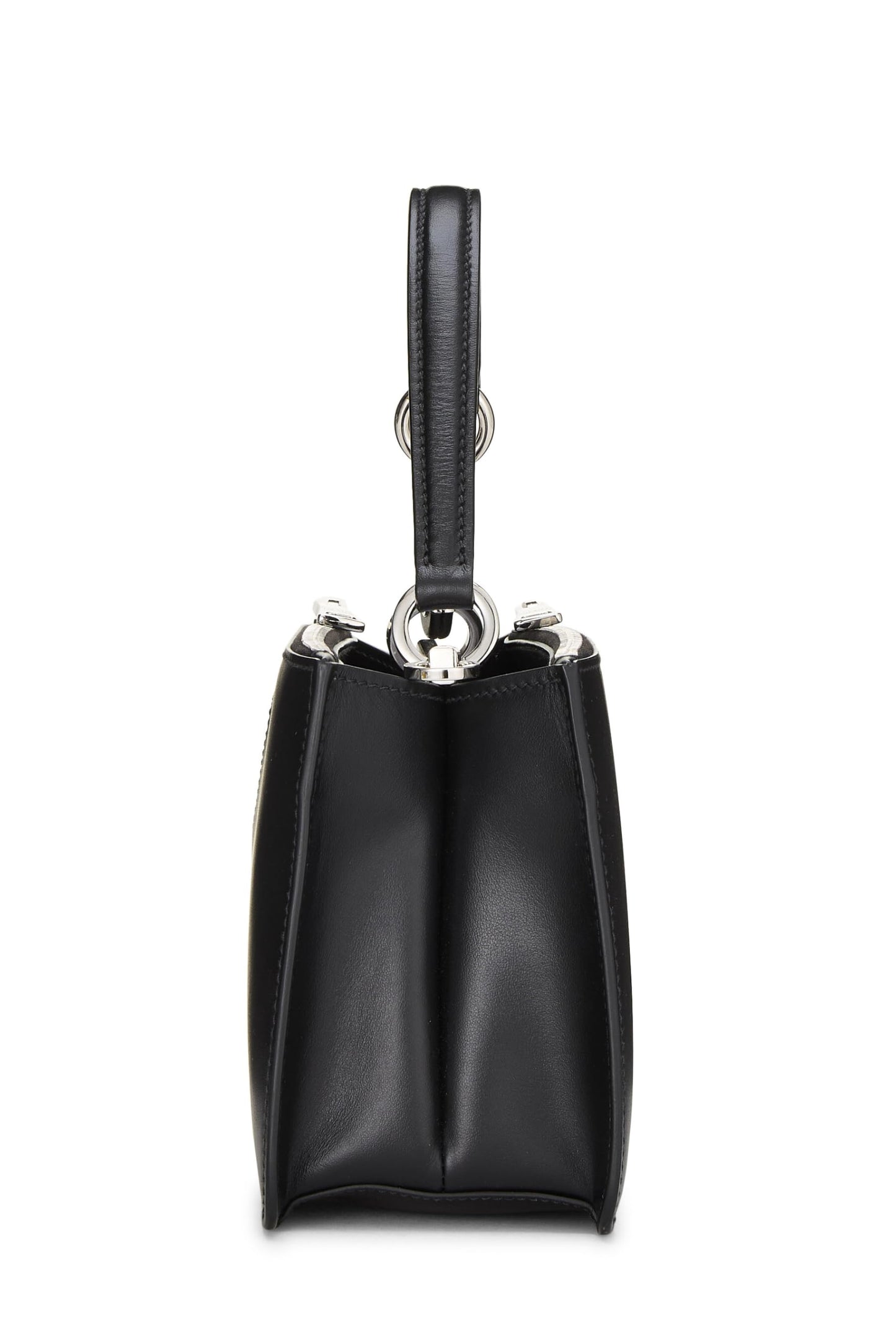 Prada Calfskin Convertible Handbag Black Travel Bag Convertible Handbag Black