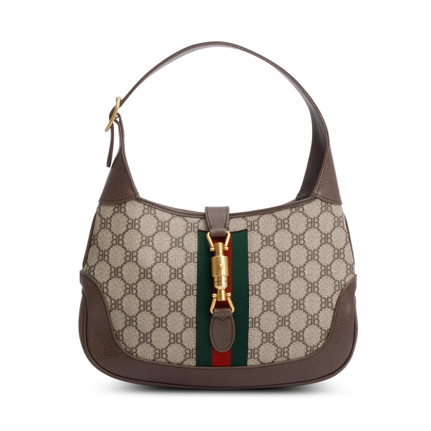 Gucci Balenciaga Bb Supreme Calfskin Web Small Jackie Leather Canvas Travel Bag