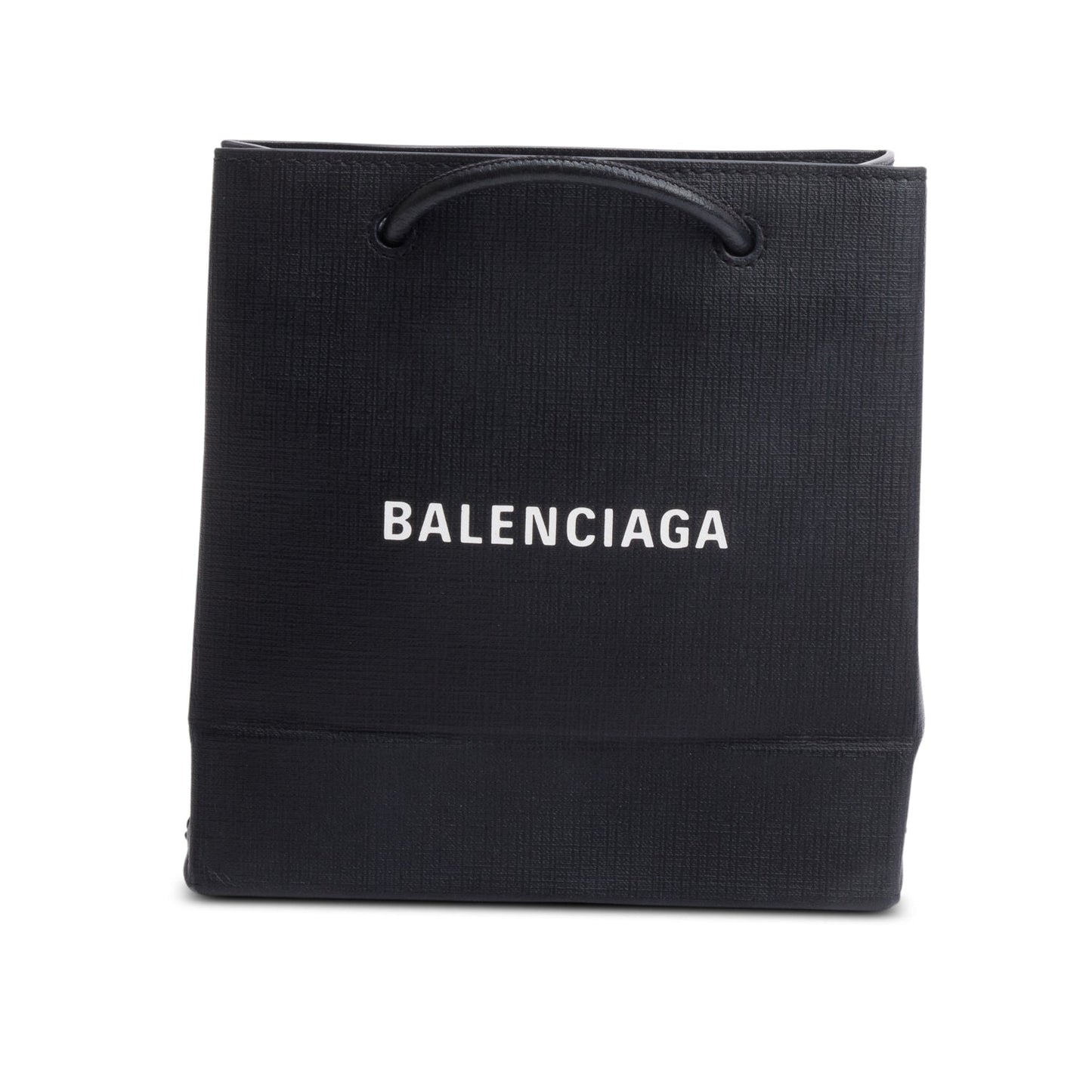 Balenciaga Calfskin Xxs Shopping Tote Leather Black Tote Bag