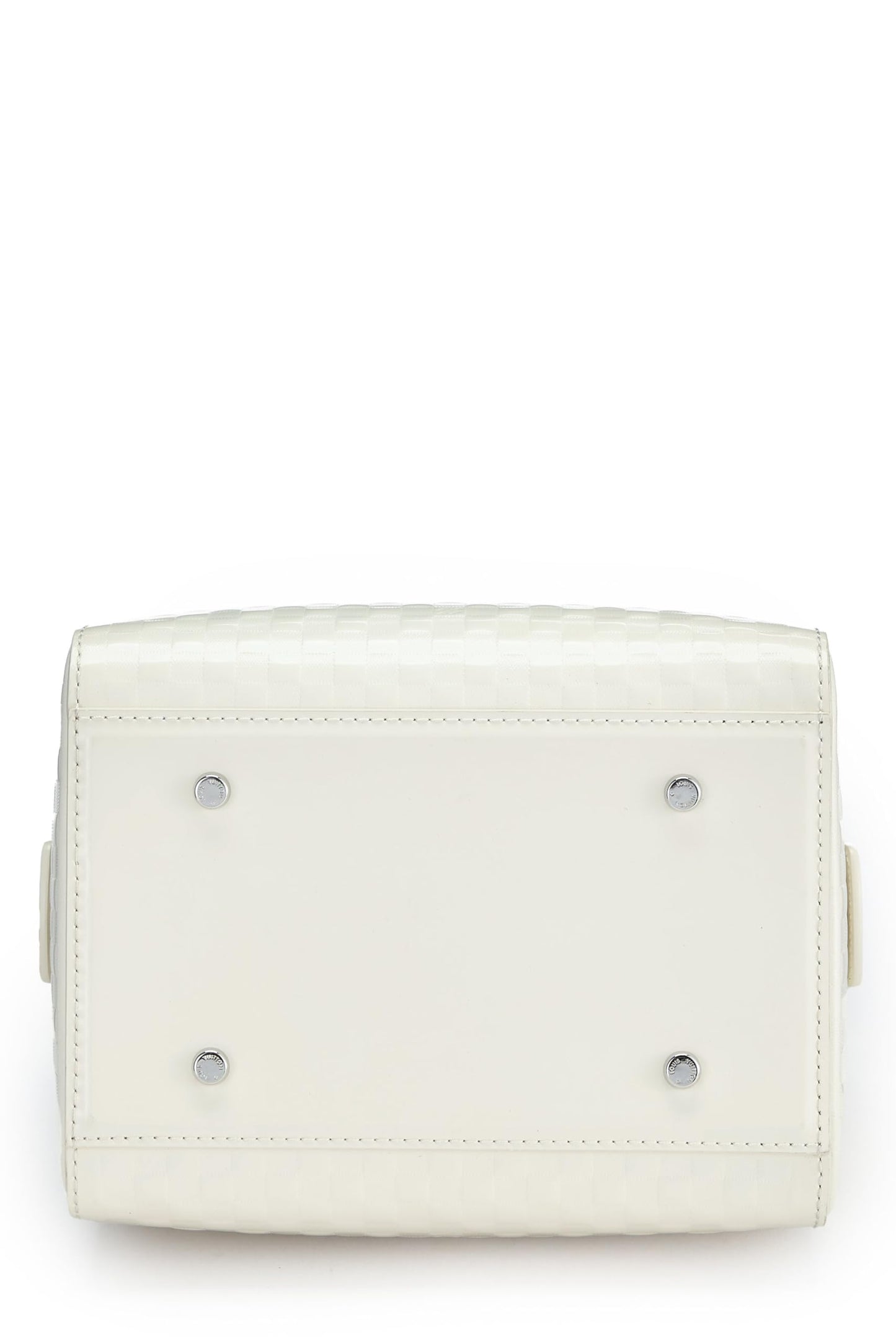 Louis Vuitton, White Damier Facette Speedy Cube PM, White