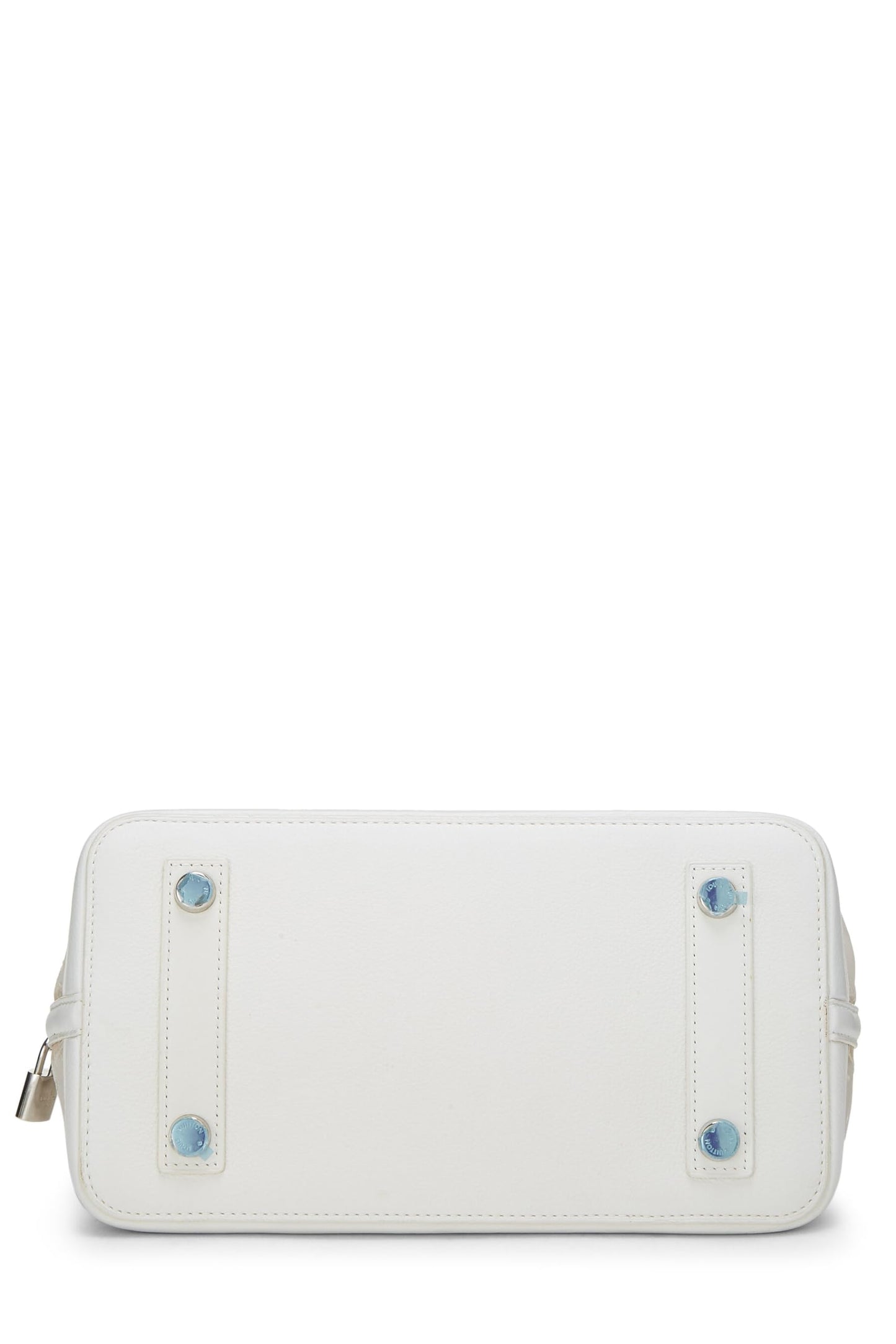 Louis Vuitton, White Monogram Mesh Transparence Lockit, White