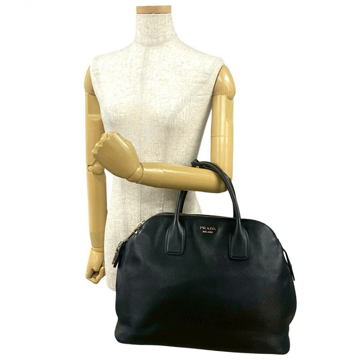 Logometal Women Leather Black Travel Bag