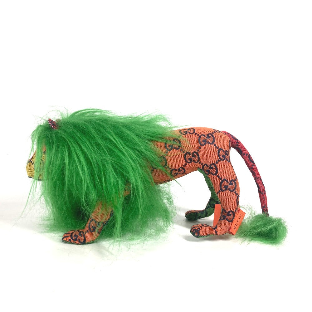 Gucci Plush Doll GG Decorative Canvas Green Handbag 9
