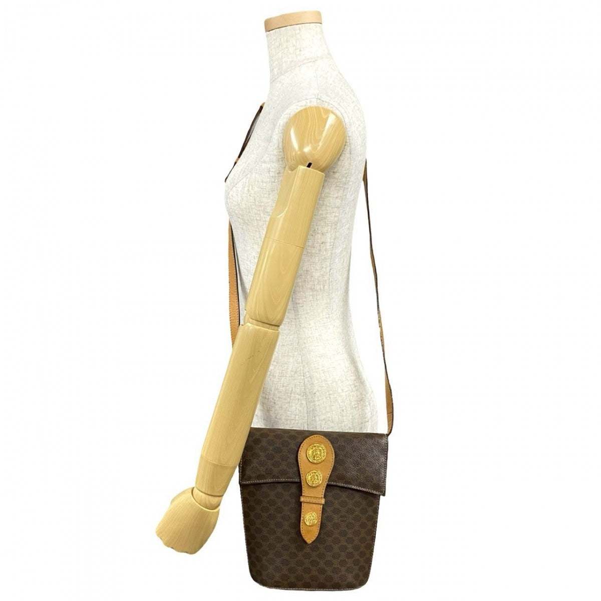 Shoulder Bag , Pvc Macadam Blason Triomphe Leather Brown 4